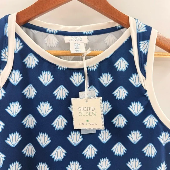 NWT Sigrid Olsen Golf & Tennis Sleeveless PerformanceWear Tank Too Size Medium - Picture 4 of 9